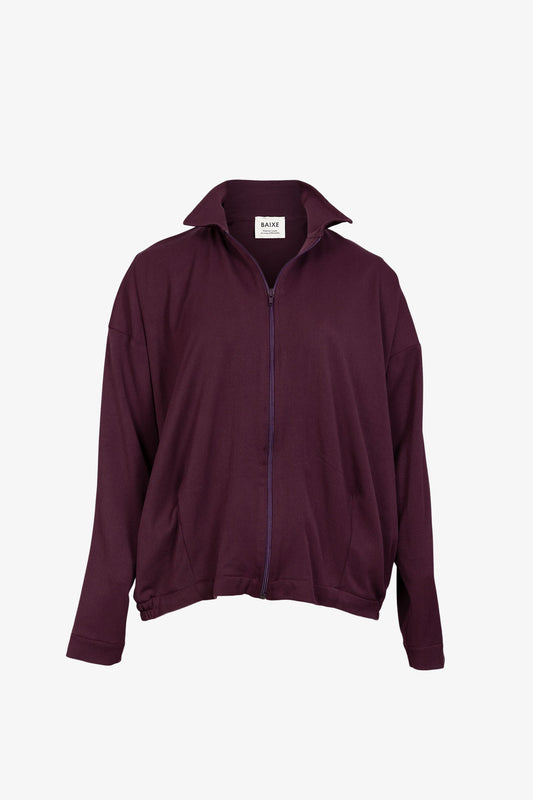 Veste Pondy Gabardine Aubergine