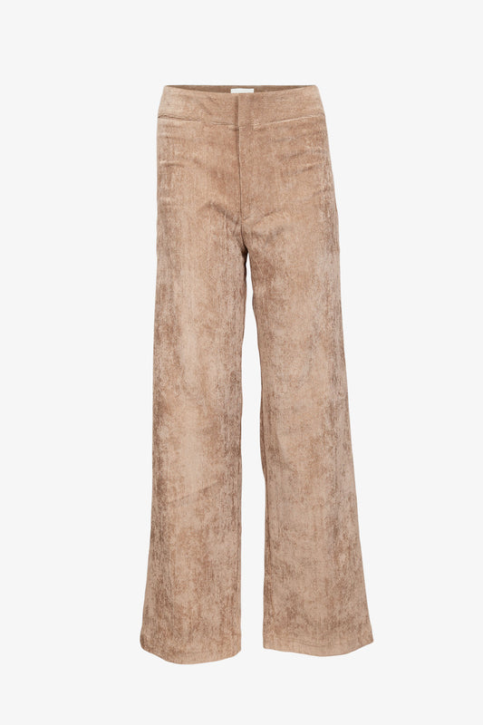 Pantalon Gaucho Vintage Velours Milleraies Sable