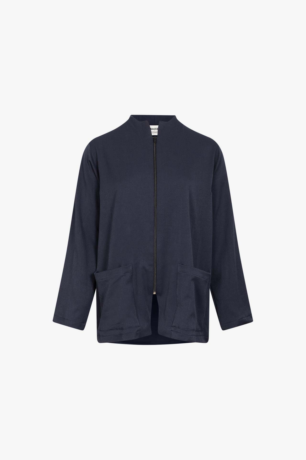 Navy Gabardine Square Jacket