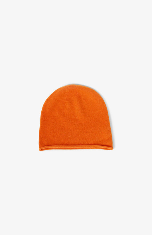 Orange cashmere hat