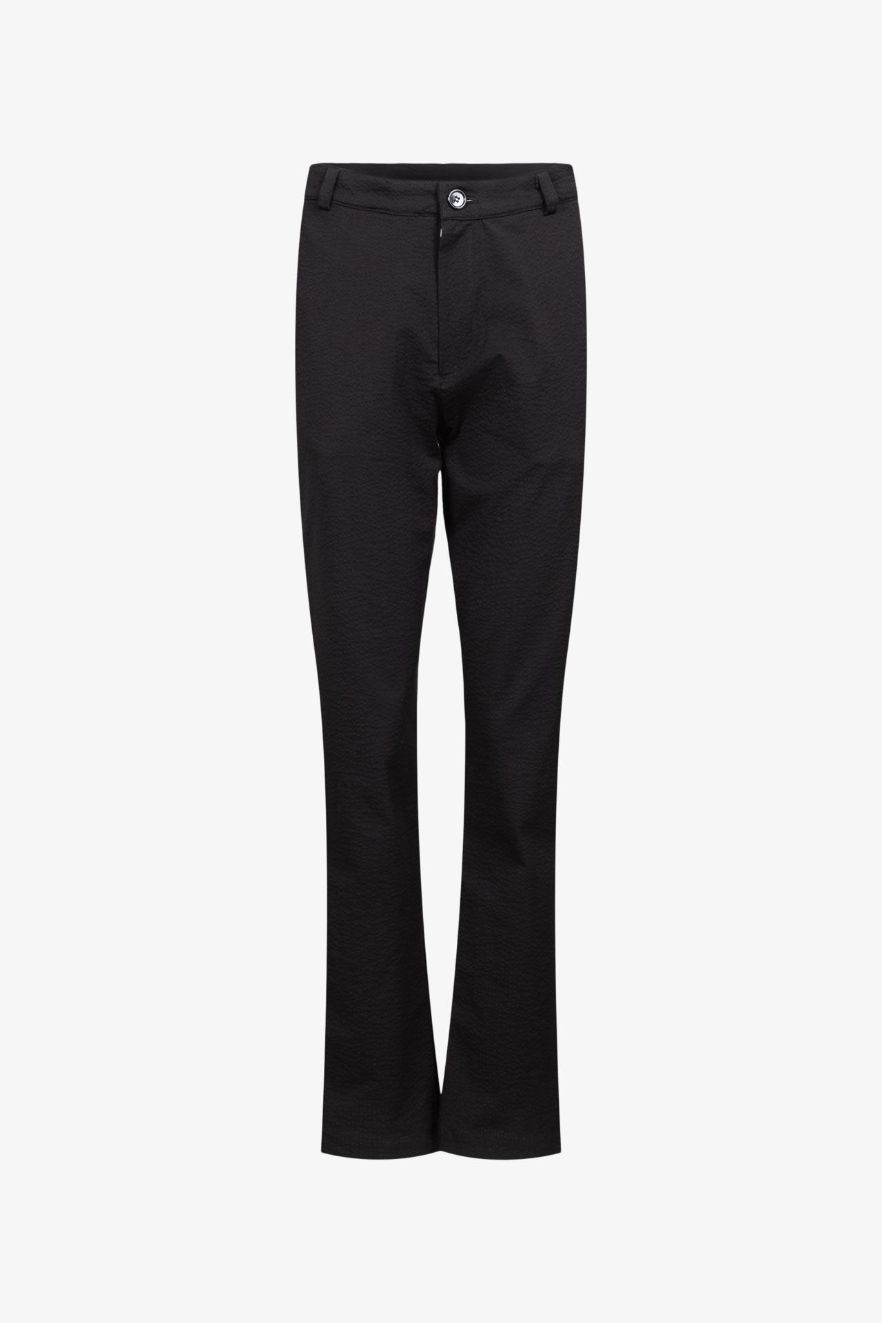 Pantalon Chino Seersucker Noir