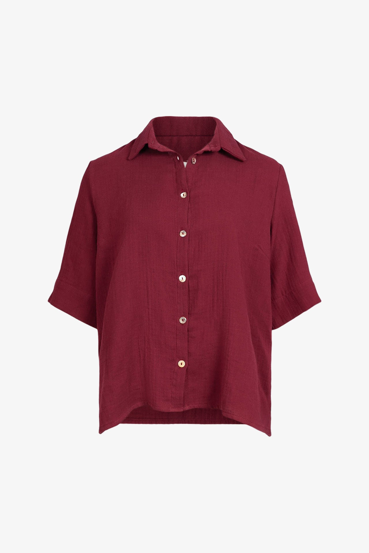 Plum Gauze Shirt