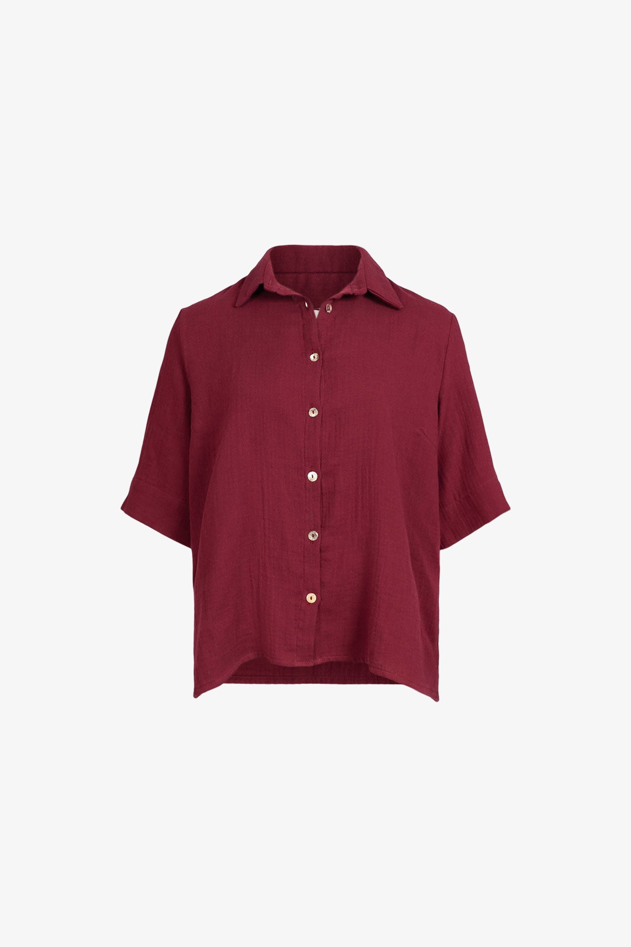 Plum Gauze Shirt