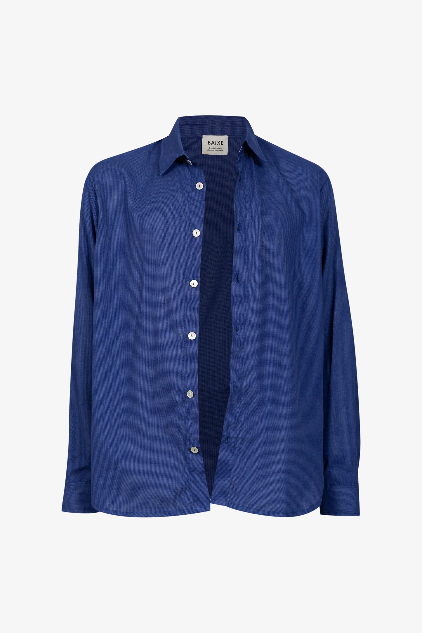 Chemise Relax Checks Indigo Bleu