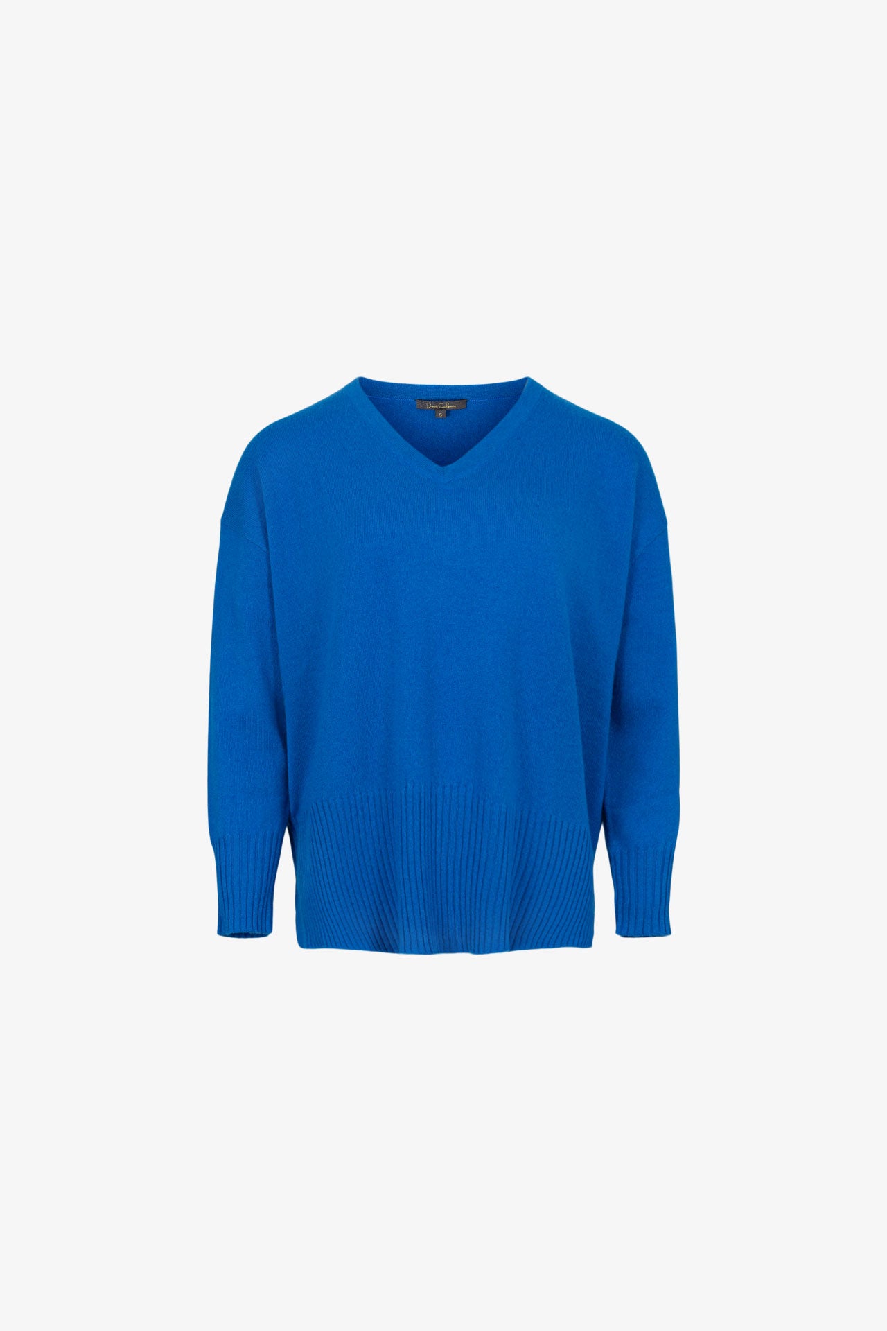 Royal split V-neck cashmere sweater