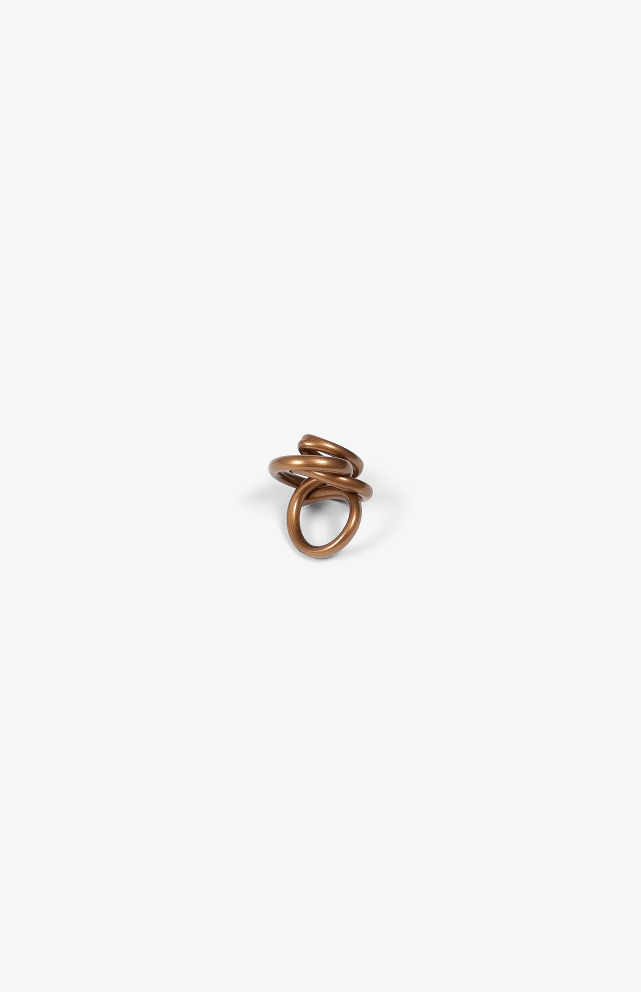 Zig-glänzender Ring – Bronze