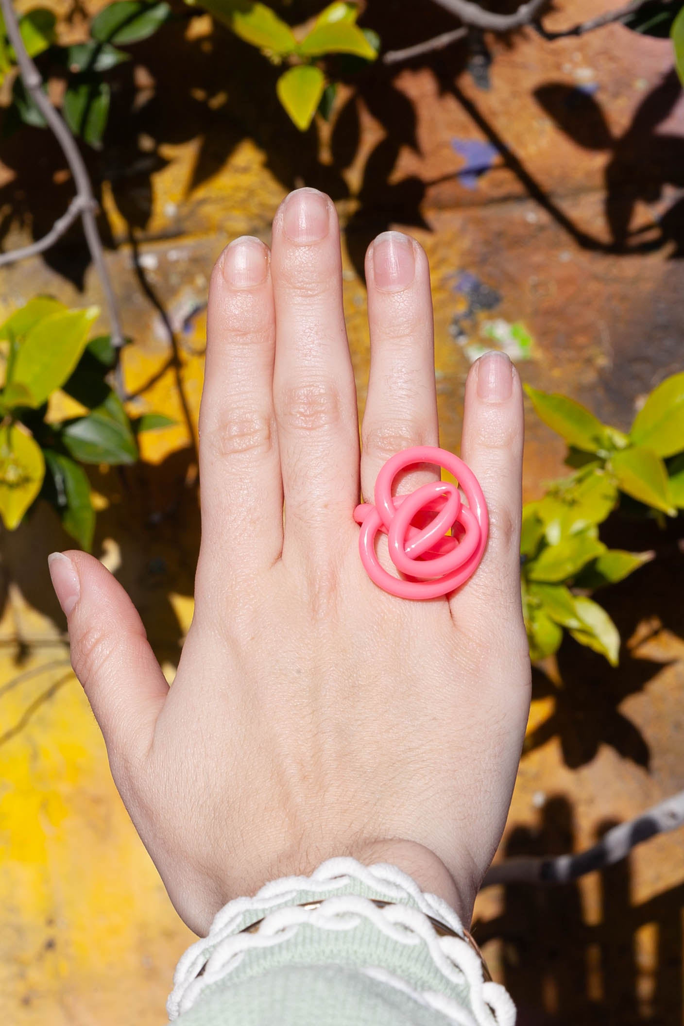 Zig Shiny Ring - Pink