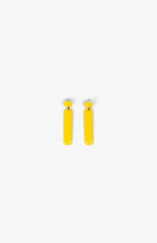 Boucles d’oreilles Barrettes - Jaune vif