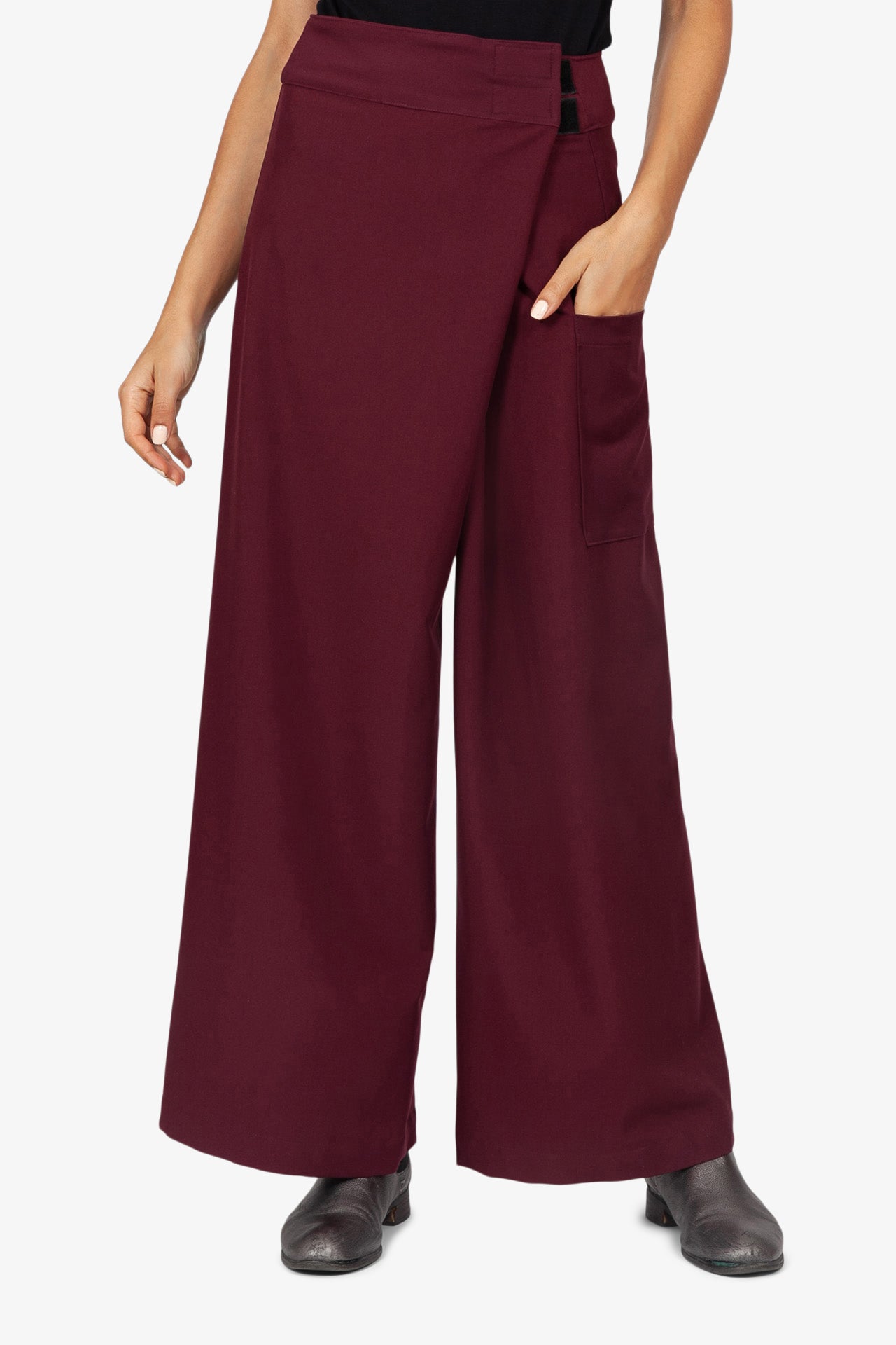 Pantalon Bali Gabardine Aubergine