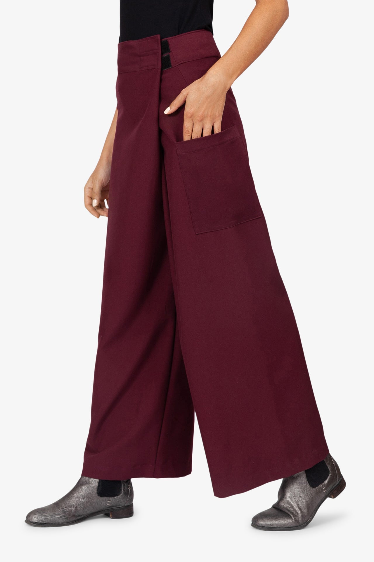 Pantalon Bali Gabardine Aubergine