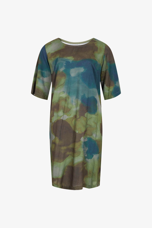 Neues Aqua Camo Fuzzy Green Kleid