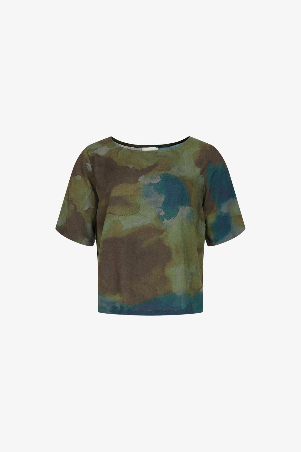 Green Fuzzy Camo Ocoude Top