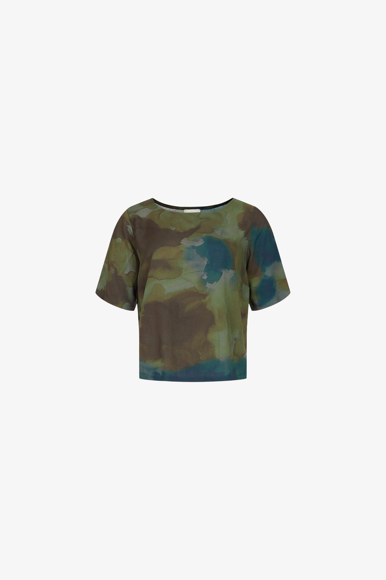 Green Fuzzy Camo Ocoude Top