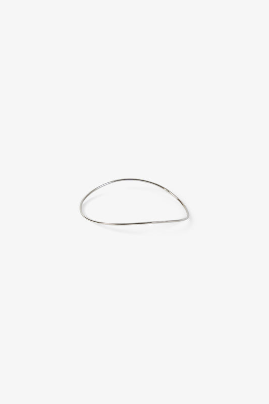 Bracelet - Silver wavy bangle