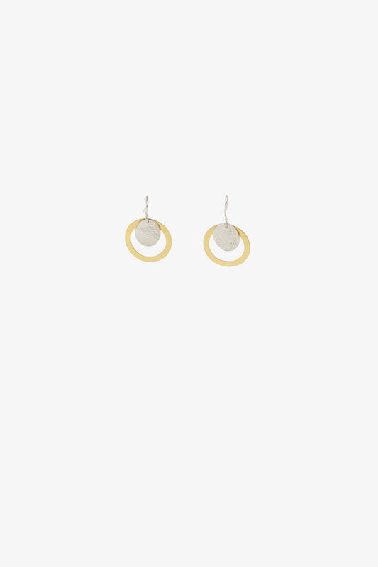 Cosmique 2 gold/silver earrings